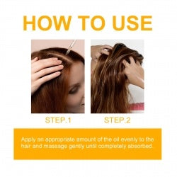 Dropper applying oil to scalp