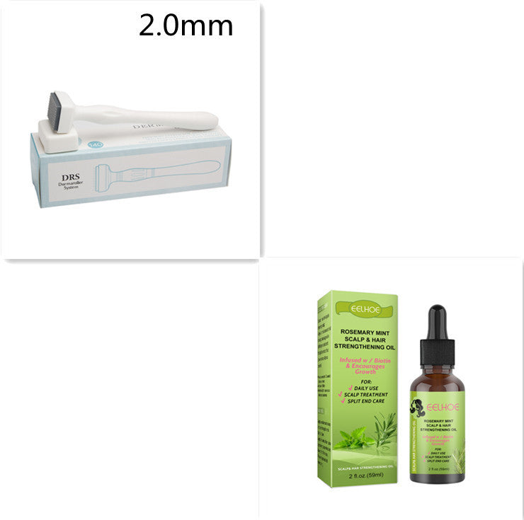 Thick, healthy hair after rosemary treatment
