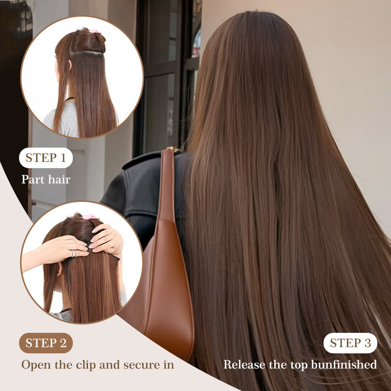 Long soft straight clip in extensions by Holdbalance