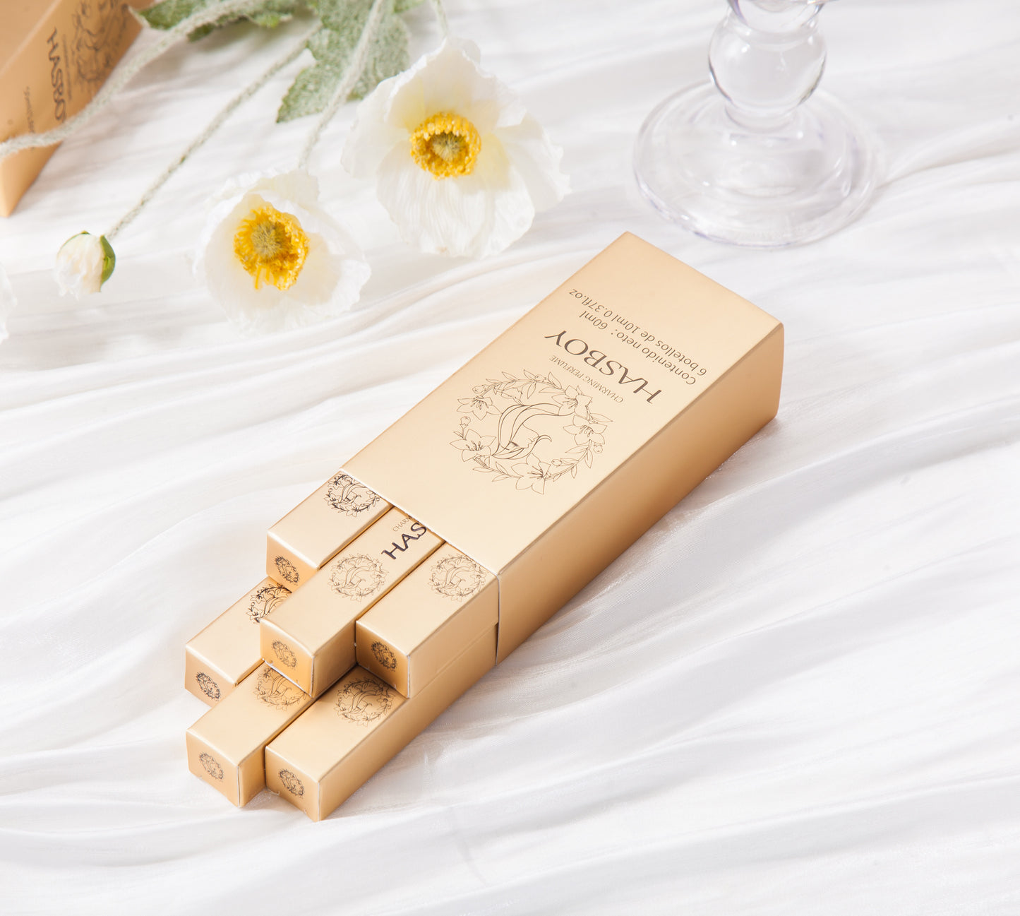 Floral perfume scene for spring vibes