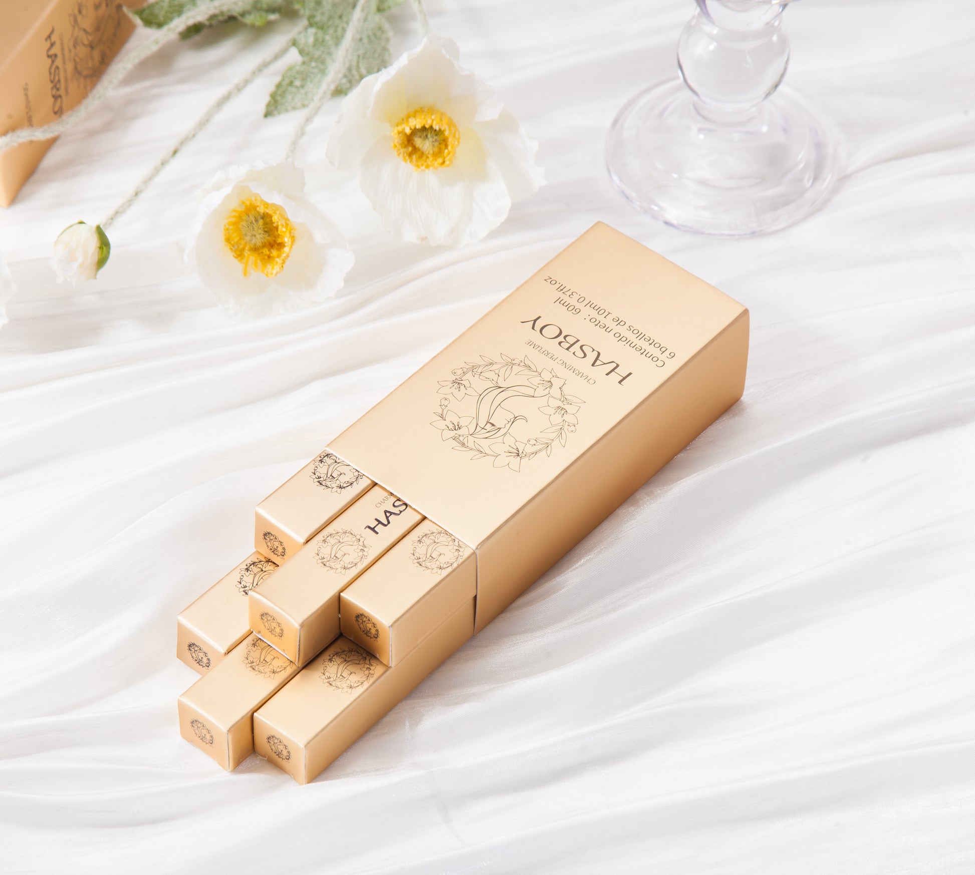 Floral perfume scene for spring vibes