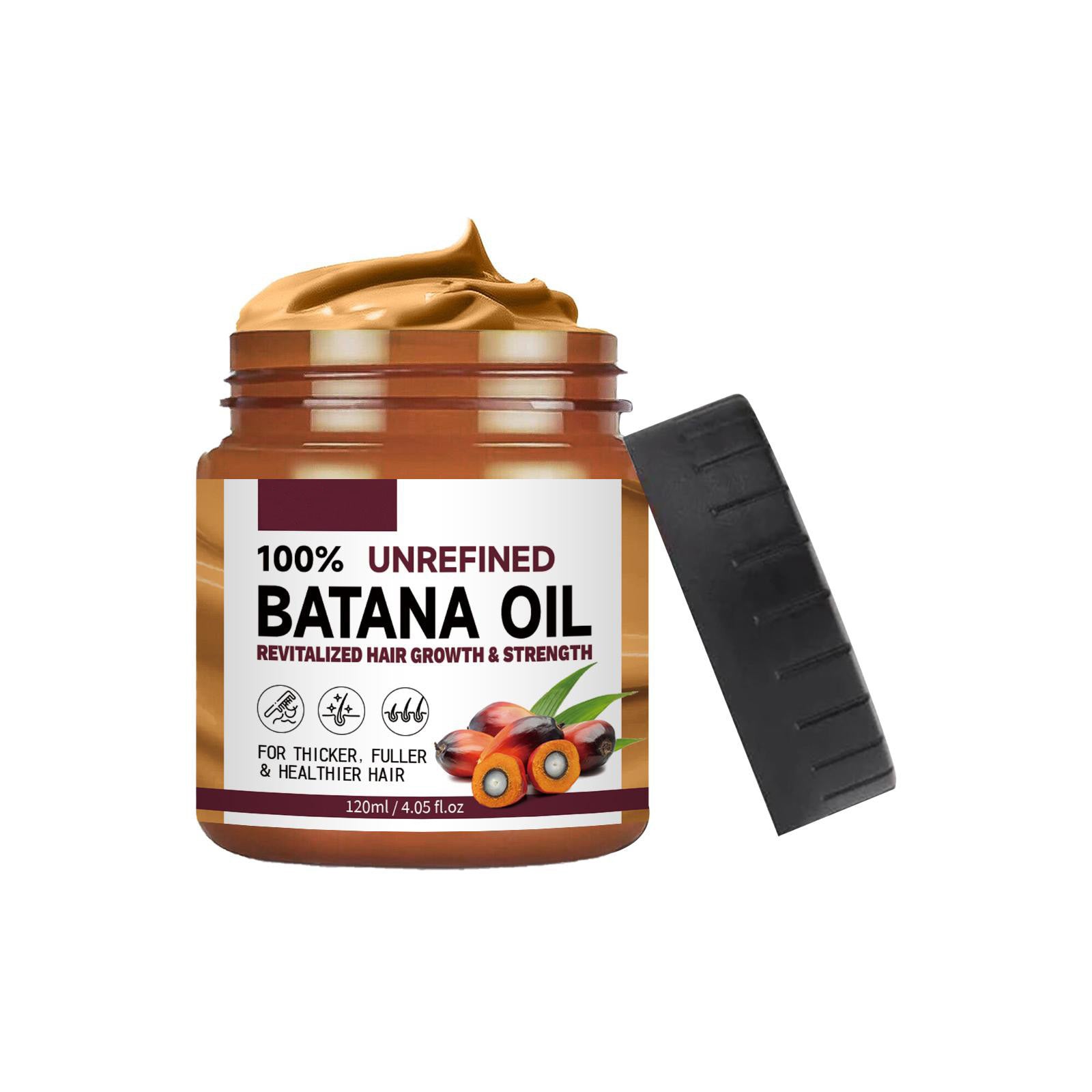 Pure Batana Oil bottle on white background