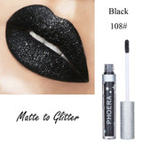 Lip gloss with shimmer effect