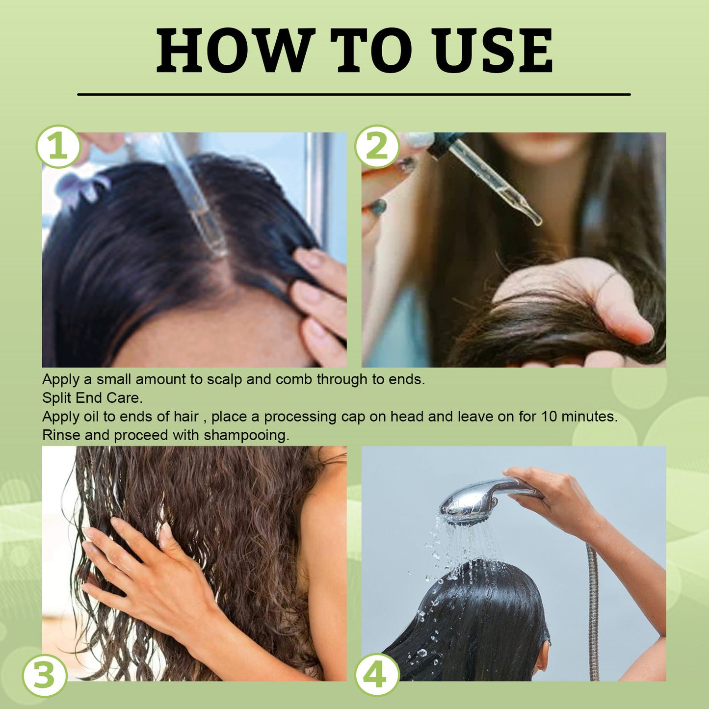 Natural rosemary mint scalp treatment