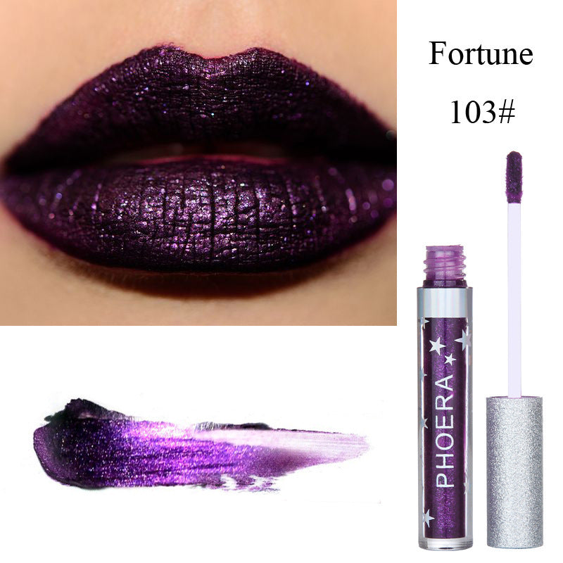 Glossy waterproof lipstick swatches