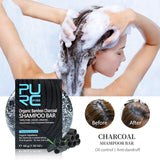 Natural bamboo charcoal shampoo soap for hair detox