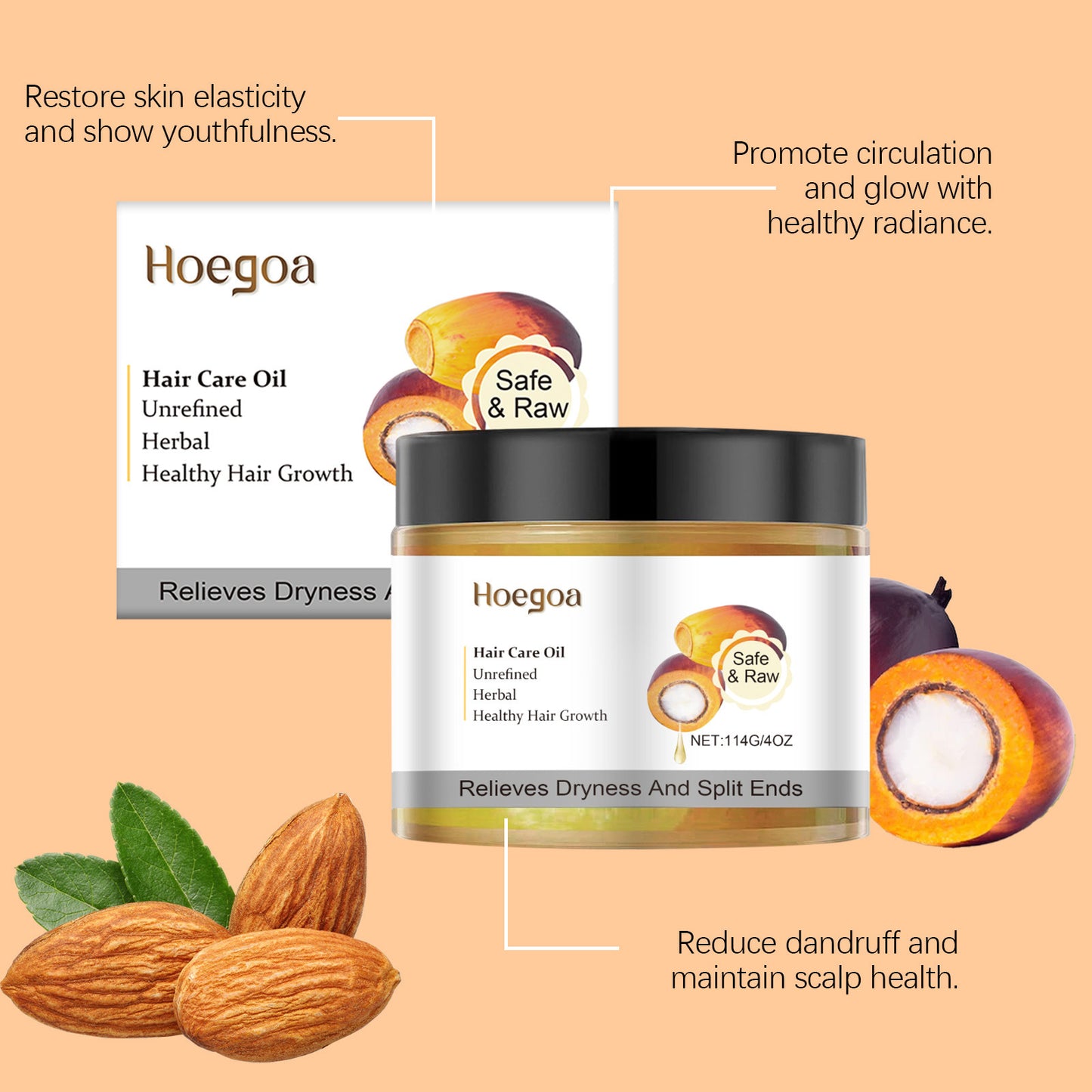 Haircare routine with oil treatment