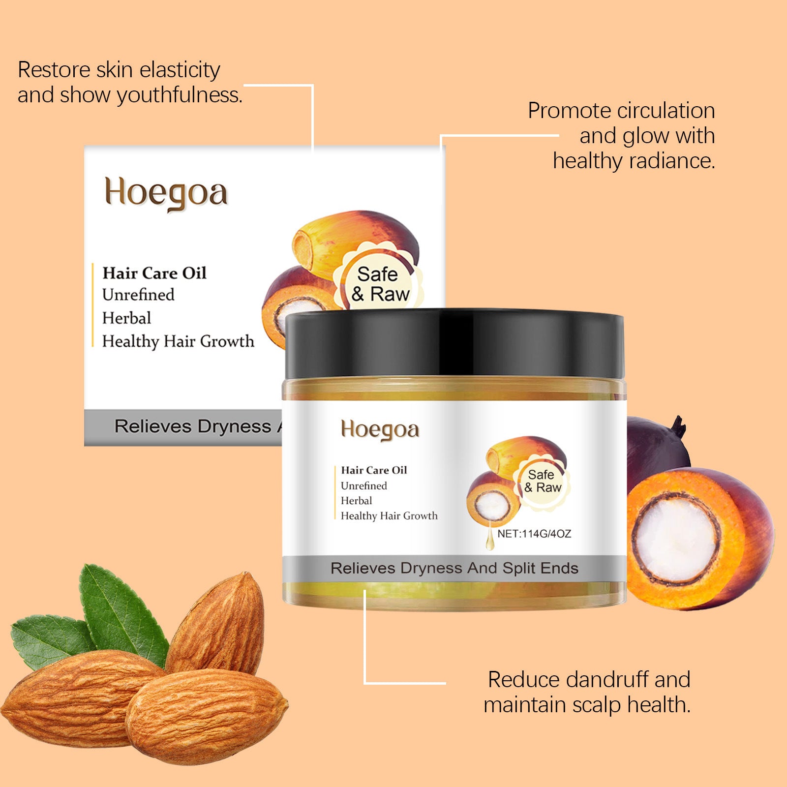 Haircare routine with oil treatment