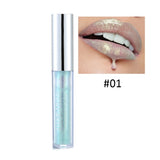 Lip gloss with prismatic color effect