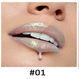 High-shine polarized lip gloss swatch