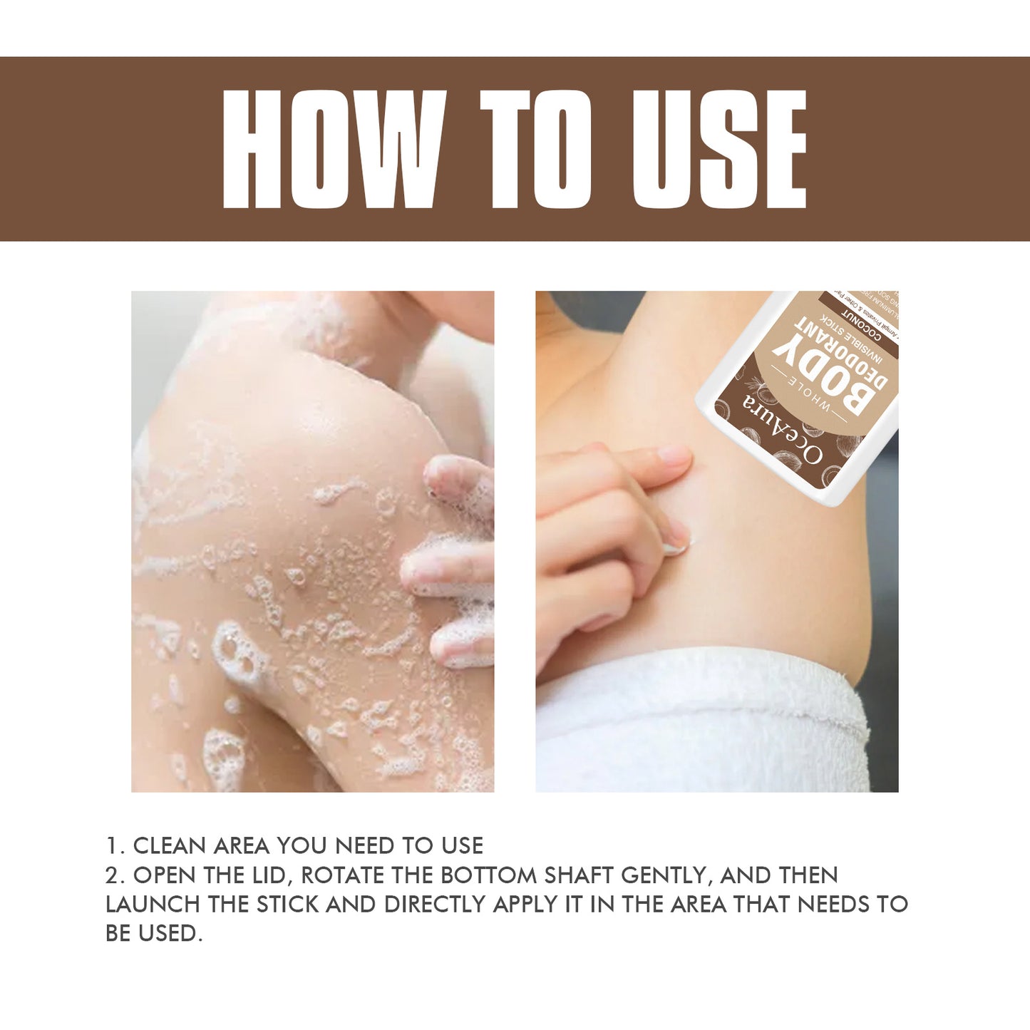 Skin-soothing coconut deodorant