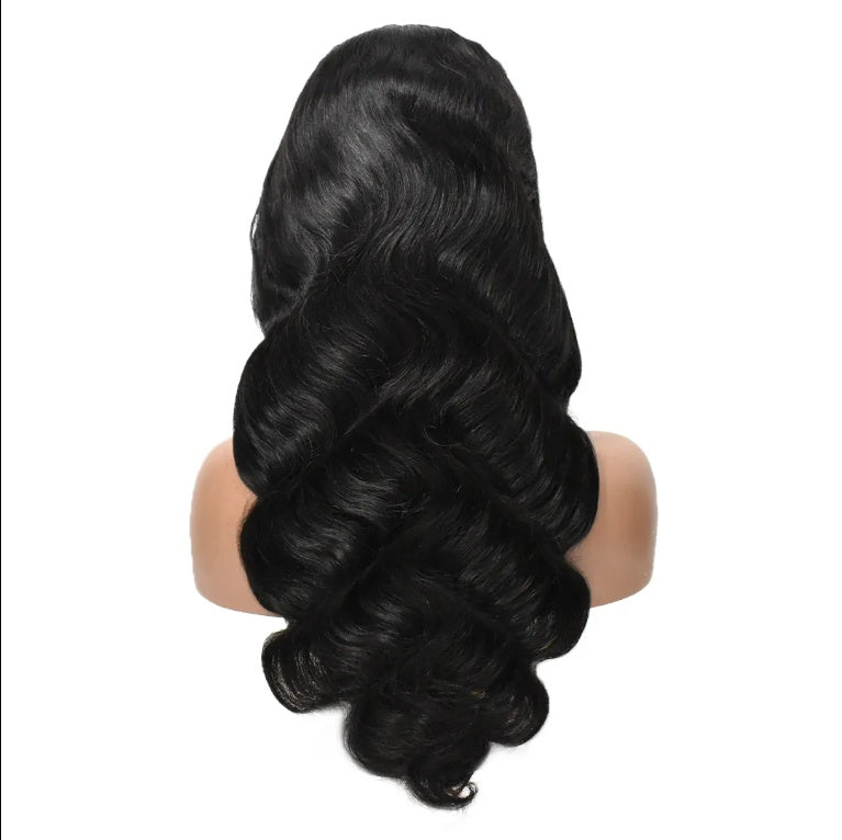 Single donor body wave wig with natural hairline