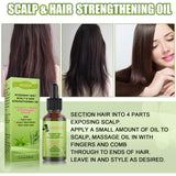 Scalp massage with rosemary mint oil