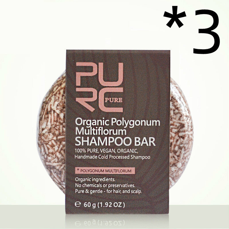 Shampoo bar promoting hair growth and shine