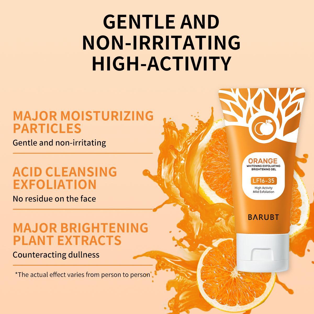 Clean beauty facial exfoliating gel