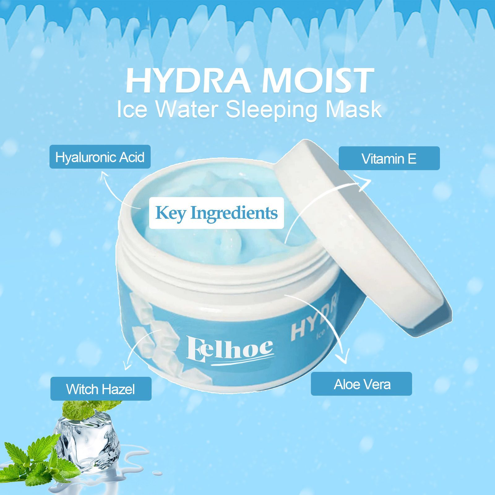 Hydrating facial mask with nourishing ingredients