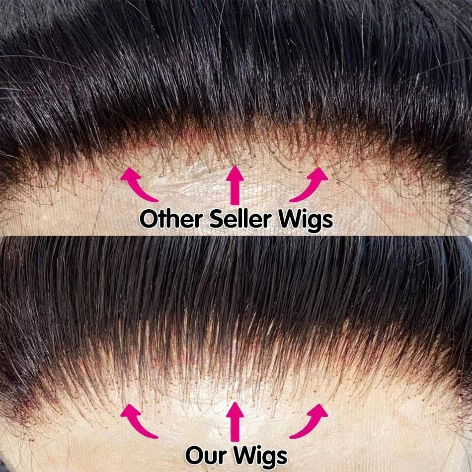 Real Vietnamese hair wig with bleached knots and high density