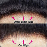 Real Vietnamese hair wig with bleached knots and high density