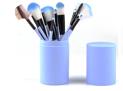 12pcs makeup brush set with case

