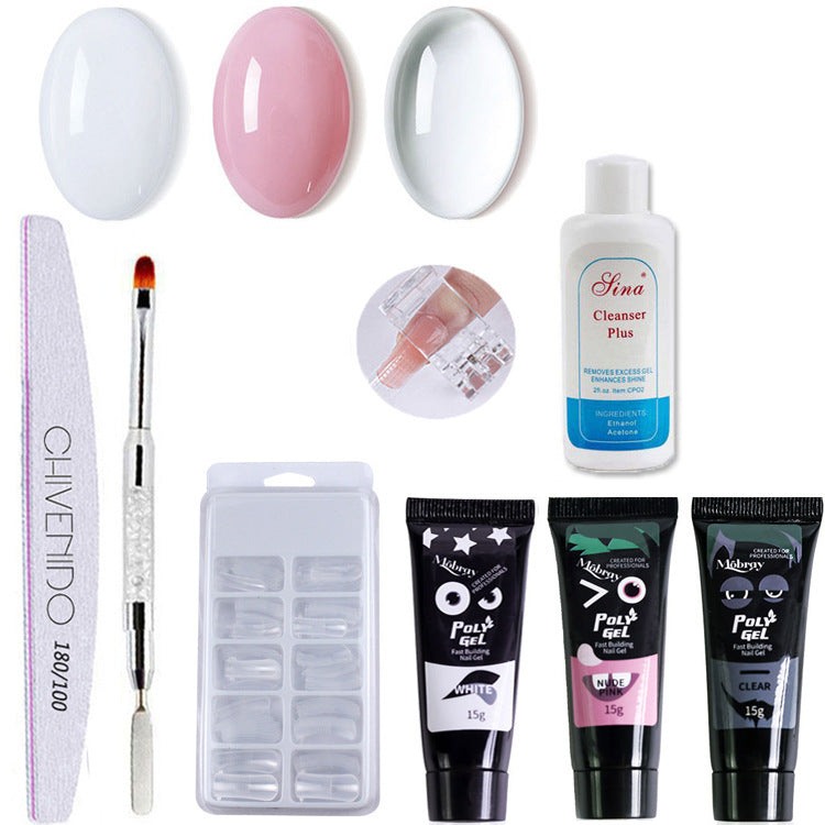 Nail Art Solid Extension Glue Set front view