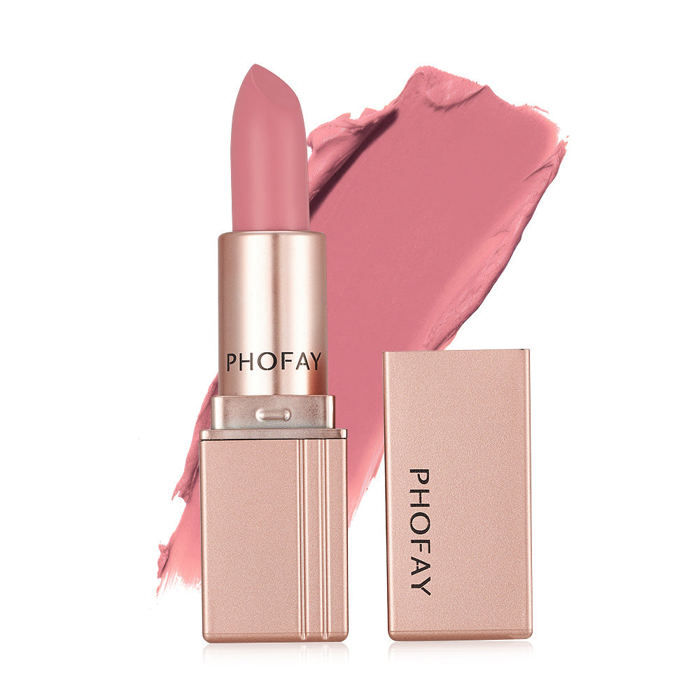 PHOFAY Matte Lipstick in Bold Red Shade