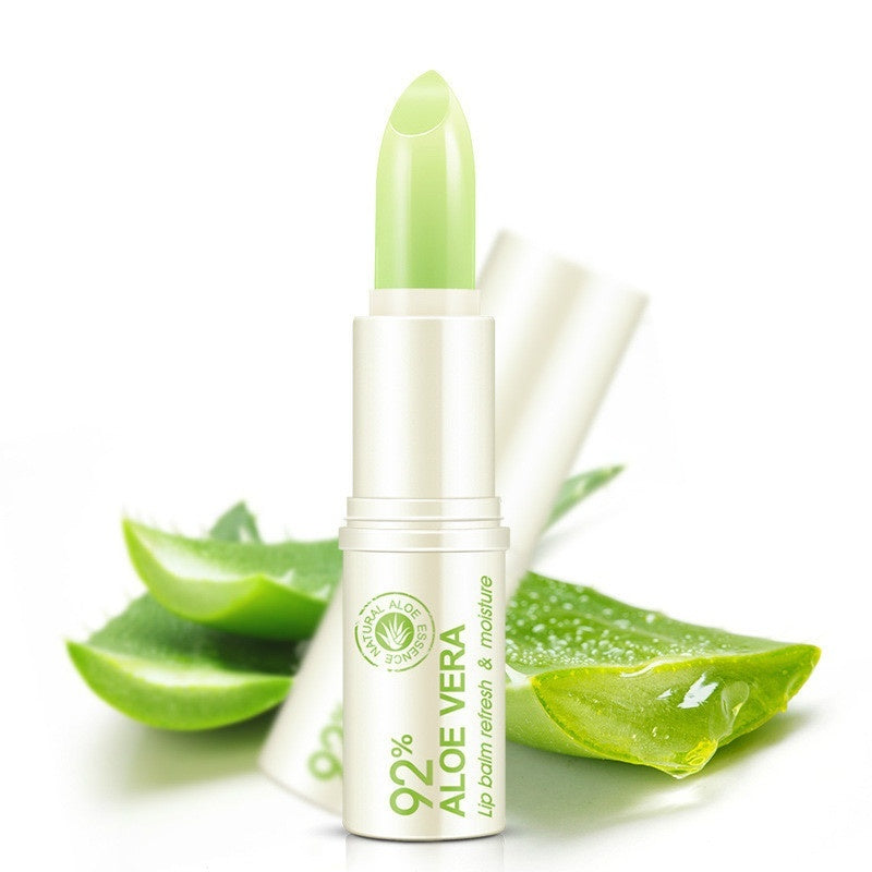 Honey moisturizing plant lip balm on white background