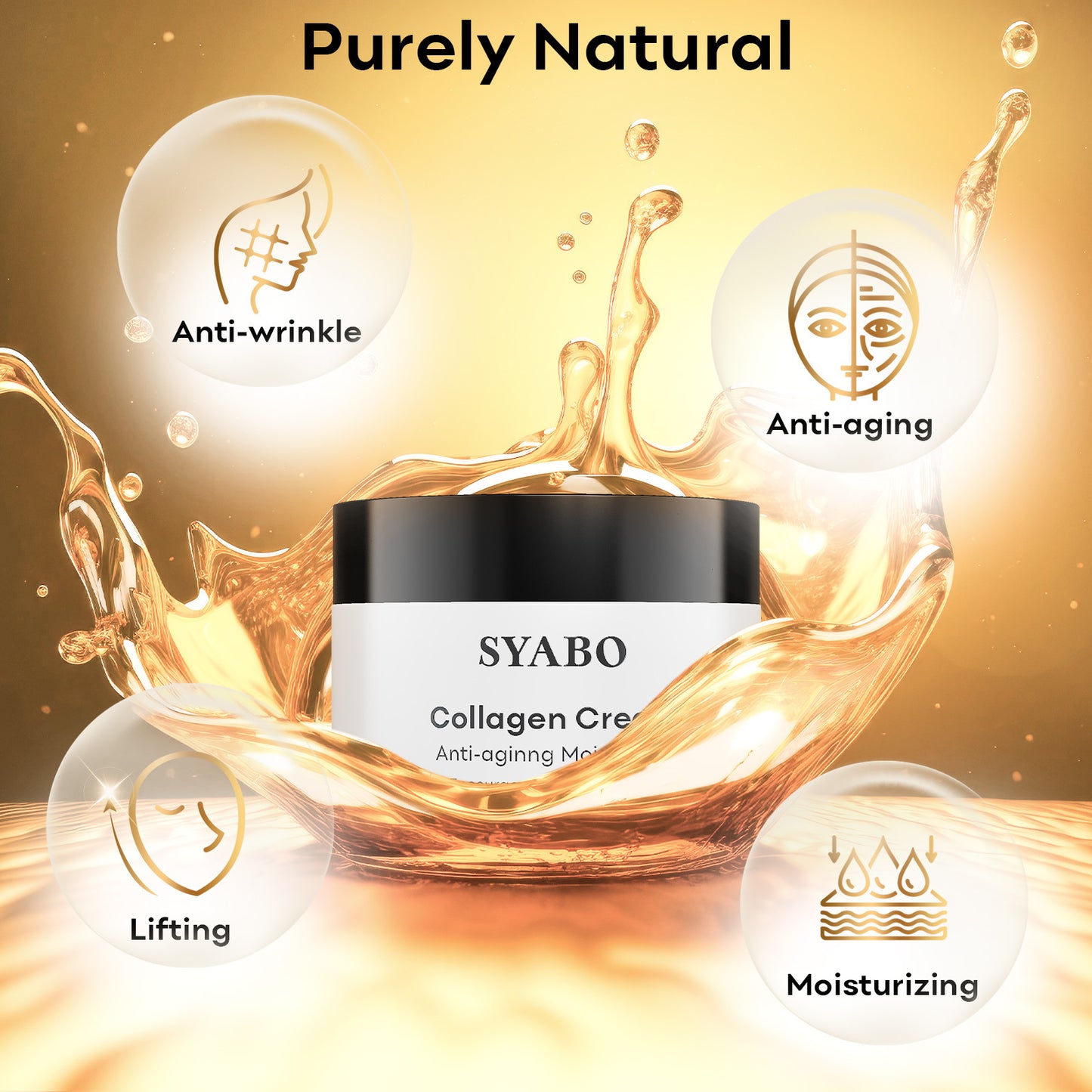Radiant skin with gold-infused face cream