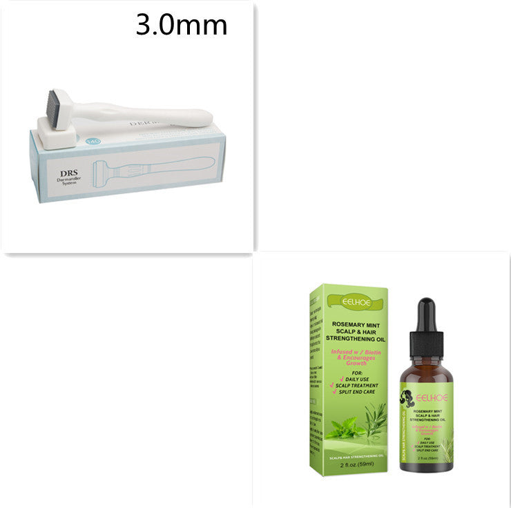 Thick, healthy hair after rosemary treatment