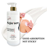 Moisturizing body lotion applied to arm