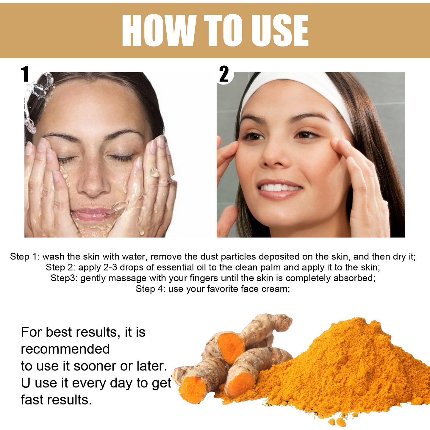 Dark spot remover with turmeric extract