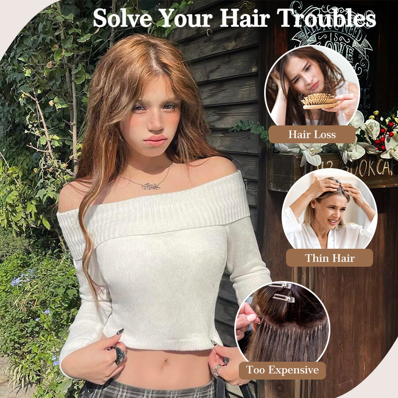 Clip in hairpieces for women – 24-inch synthetic extensions