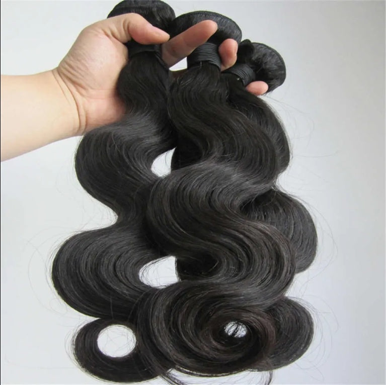 Black women’s premium braided body wave Indian human hair