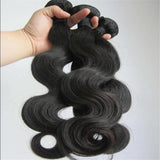 Black women’s premium braided body wave Indian human hair