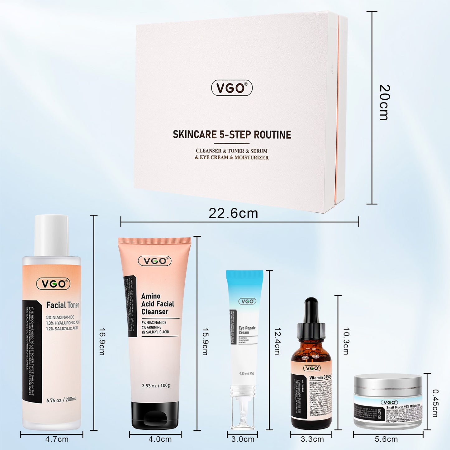 Skincare products for glowing skin