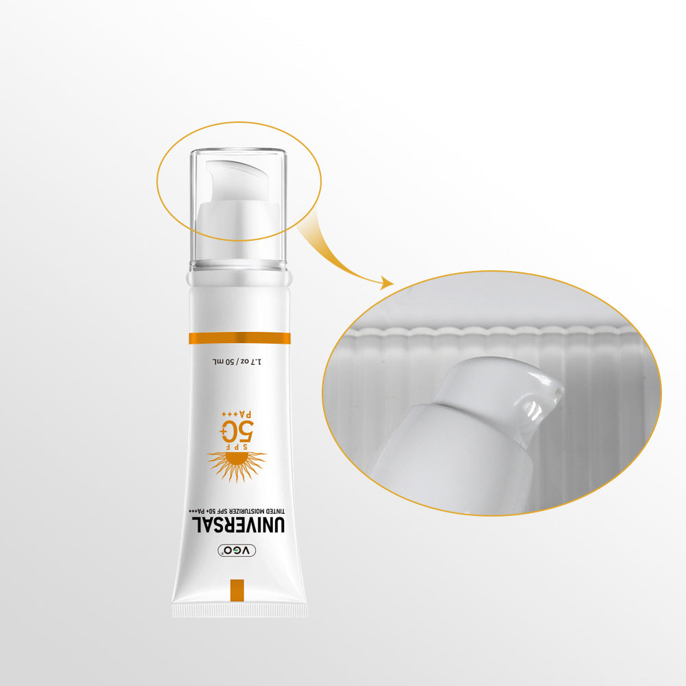 close-up of glowing skin after tinted SPF