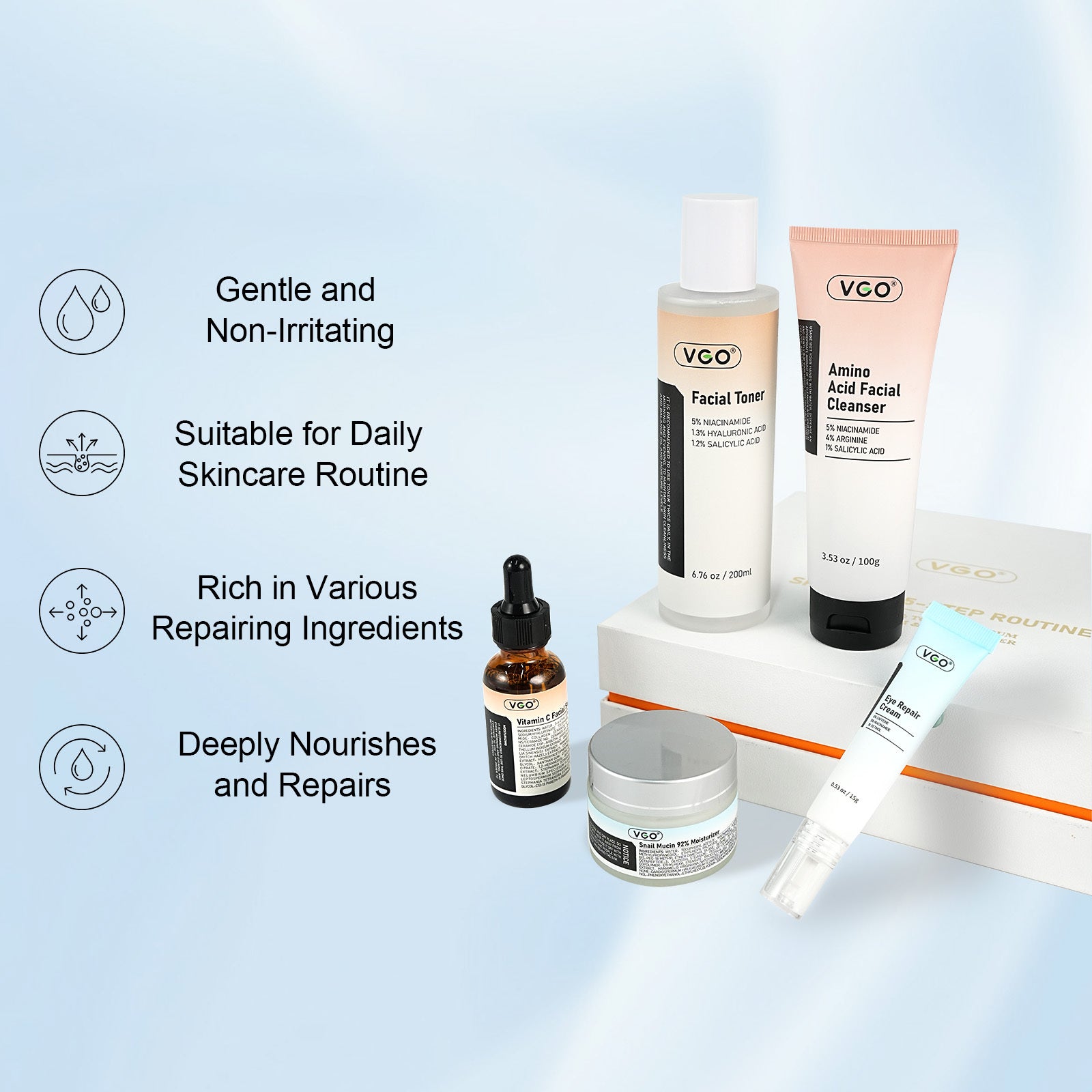 Eye cream application close-up