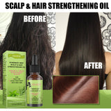 Before and after rosemary mint oil