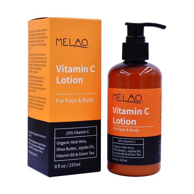 Smooth radiant skin after using VC body lotion