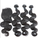 Raw Indian body wave human hair extensions