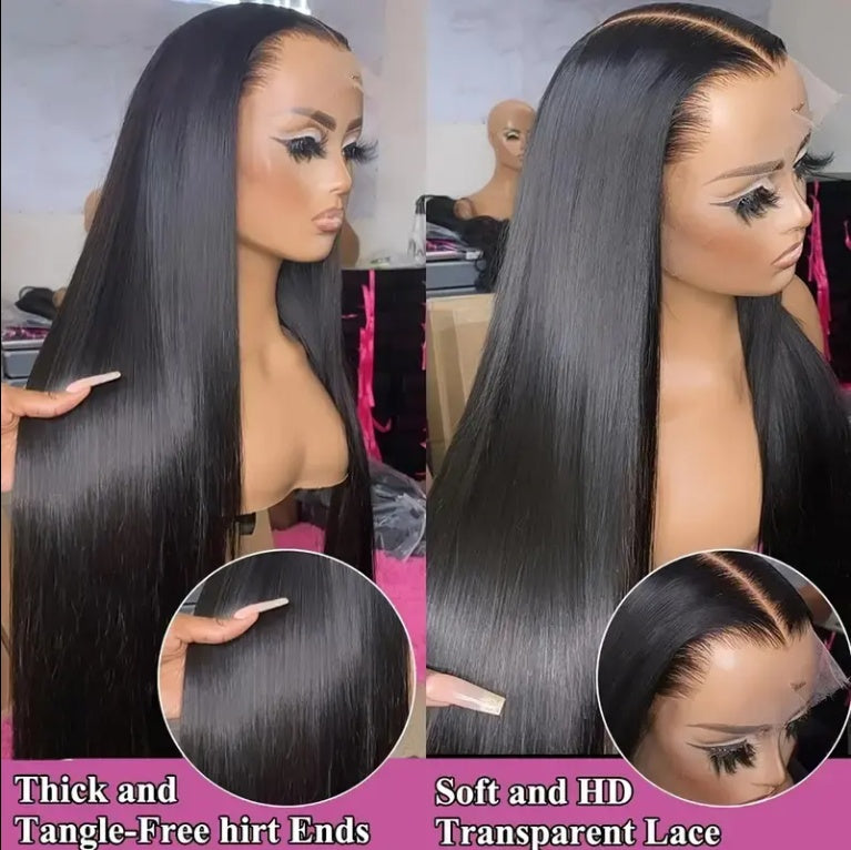 13x4 clear lace front human hair wig