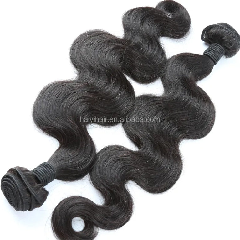 Human hair cut from one donor Indian braided body wave