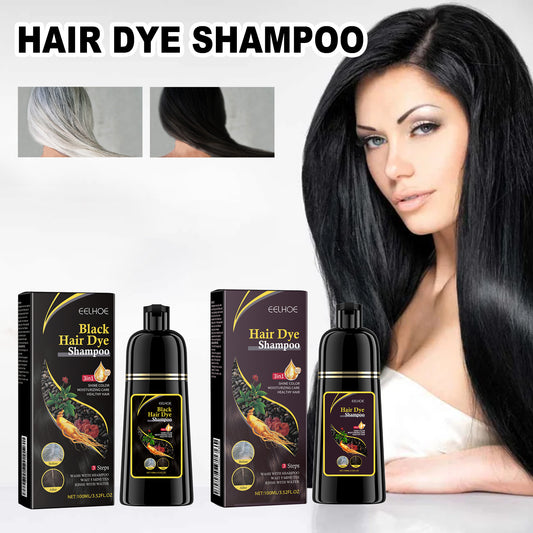 EELHOE Black Hair Shampoo bottle front view