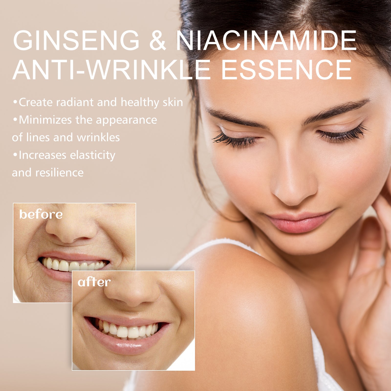 Lightweight serum texture on skin