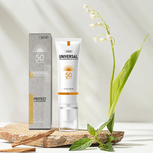 universal tinted moisturizer with SPF bottle