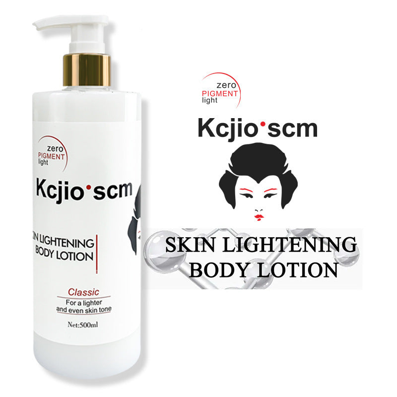 Skin brightening body lotion texture