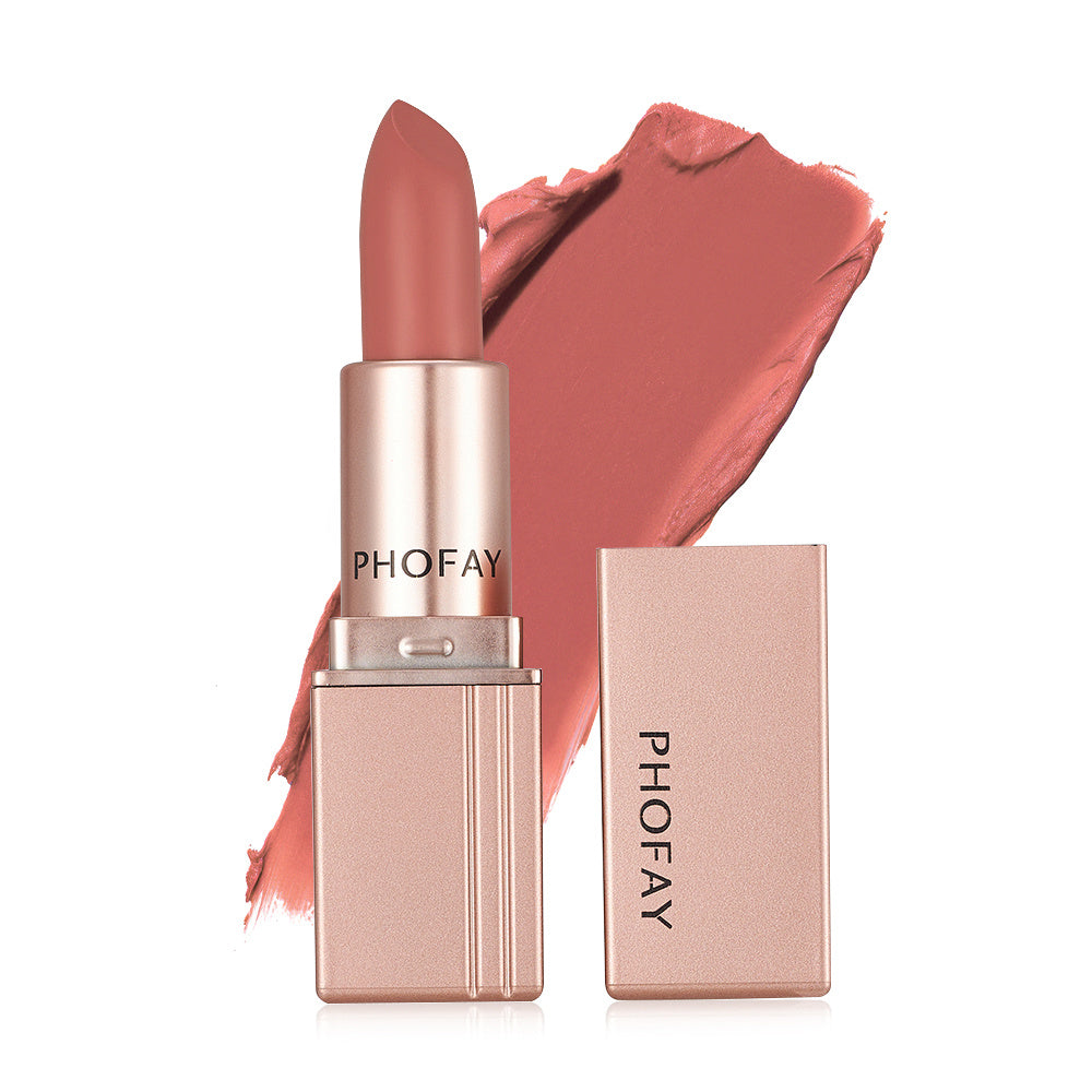 PHOFAY Matte Lipstick in Bold Red Shade