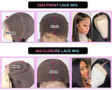 Virgin female hair wig with HD lace front