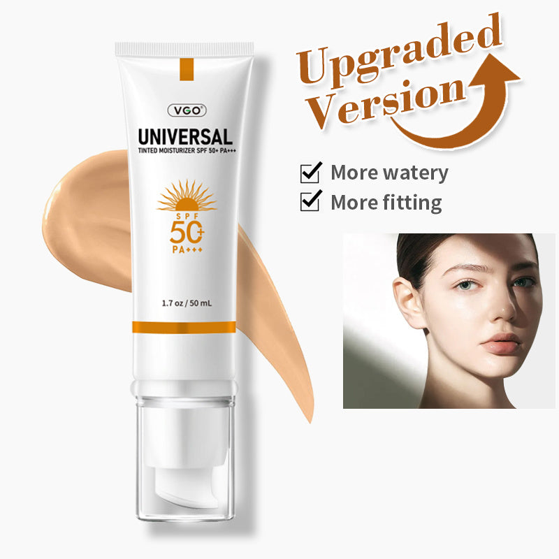 morning skincare routine with tinted SPF moisturizer