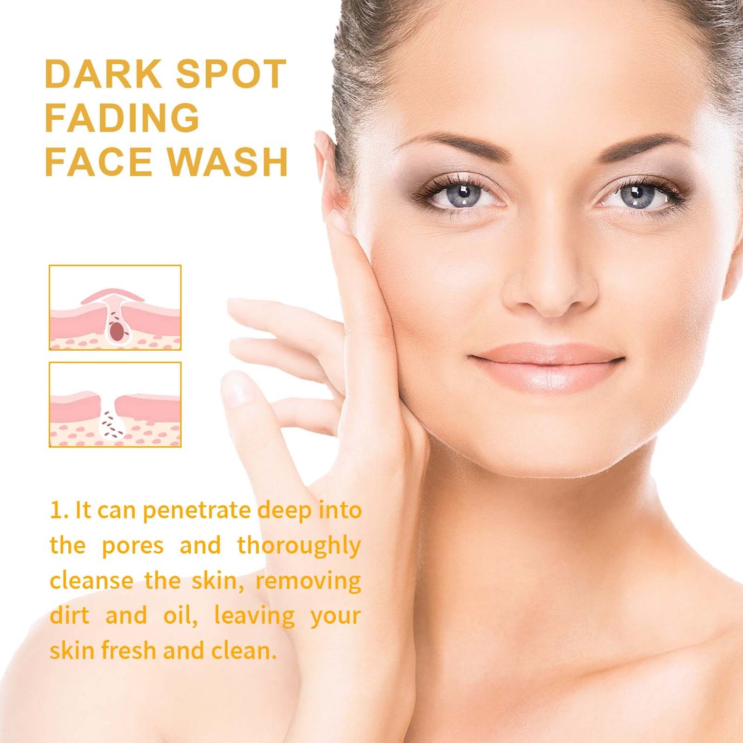 Whitening and hydrating face wash