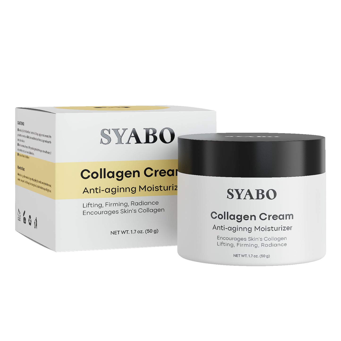 Gold and collagen moisturizer for dry skin